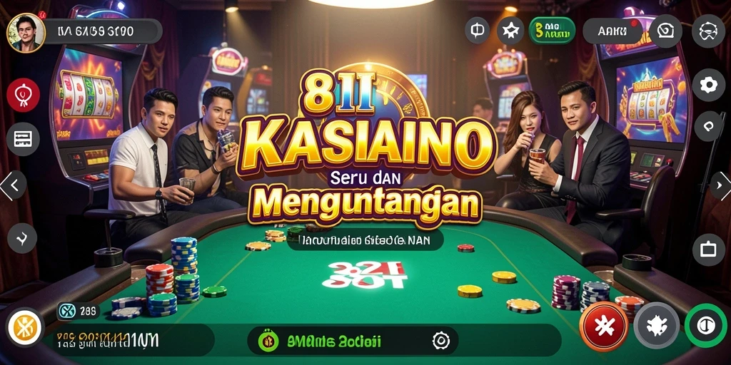 Tampilan seru dari gameplay Kasino di 8II.