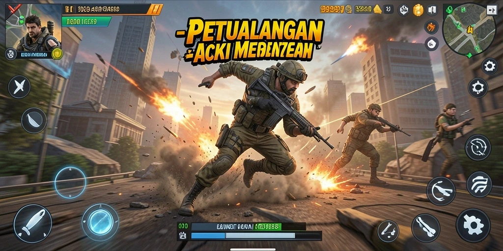 Tampilan gameplay menegangkan dari 9939 dengan aksi yang bertenaga.
