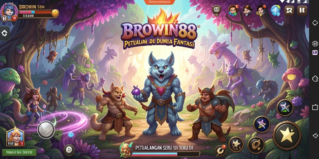 Gameplay BROWIN88 yang seru dan penuh warna.
