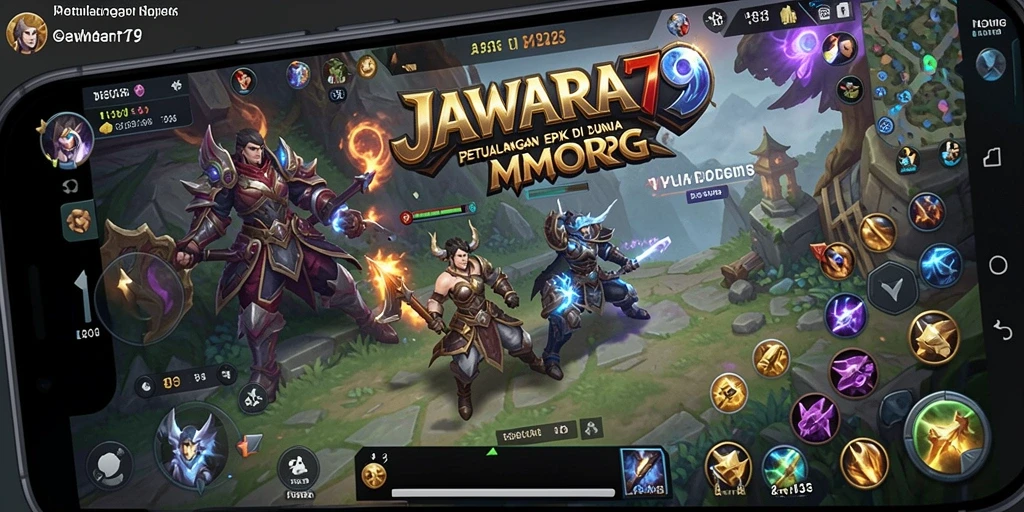 Screenshot menampilkan aksi seru di dunia MMORPG JAWARA79.