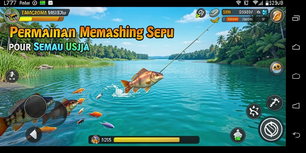 Tampilan gameplay L777 dengan aksi memancing yang mendebarkan.