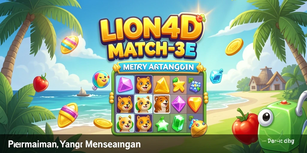 Tangkap momen seru gameplay LION4D saat mencocokkan objek.