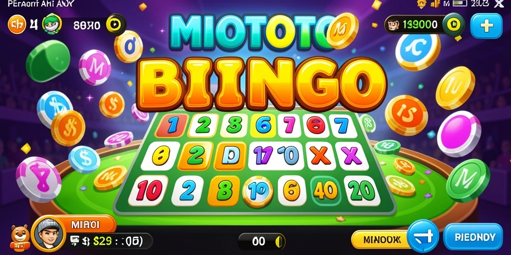 Tampilan menarik dari gameplay Bingo di MIOTOTO.