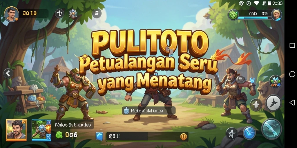 Tampilan gameplay PULITOTO yang penuh aksi dan petualangan.