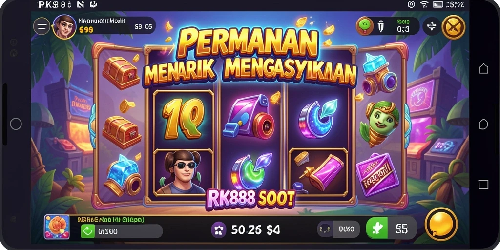 Tampilan gameplay RK88 yang menarik dengan efek visual yang memukau.