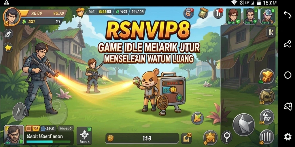 Tangkapan layar utama RSNVIP8 menampilkan gameplay Idle yang mendebarkan.