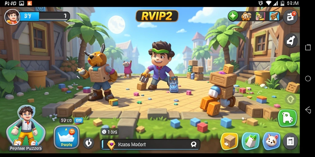 Screenshot gameplay RVIP2 menampilkan suasana teka-teki yang menantang.