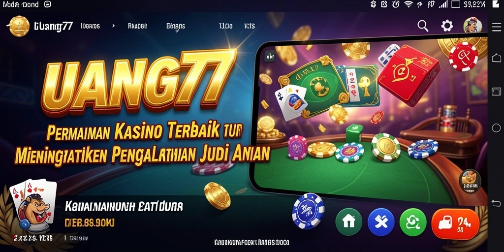 Tampilan gameplay UANG77 yang menarik dan seru di dunia kasino.