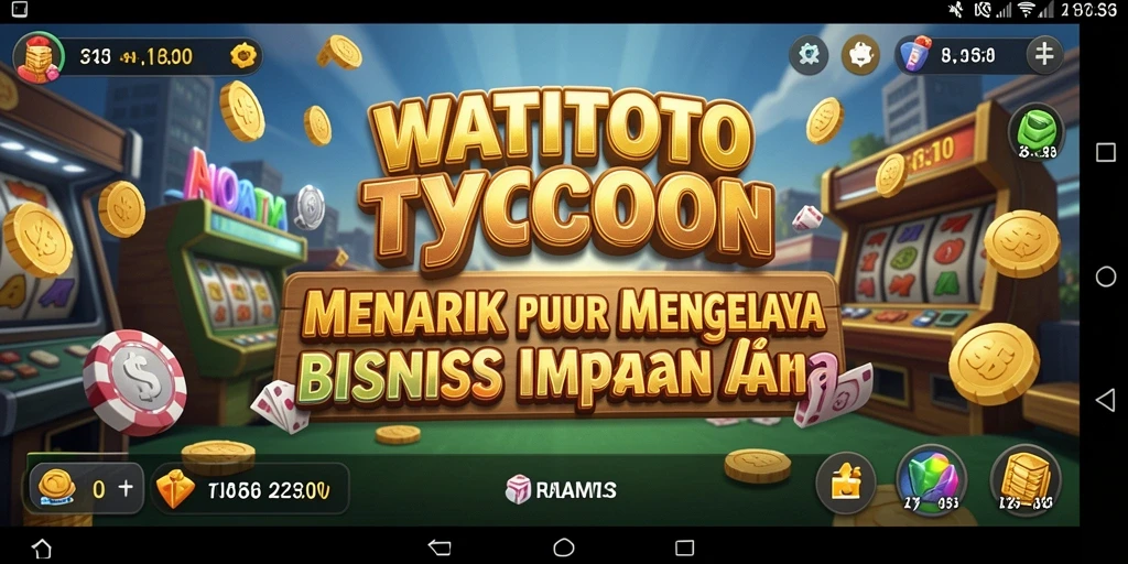 Screenshot gameplay <strong>WATITOTO</strong> menampilkan keseruan mengelola bisnis Tycoon.
